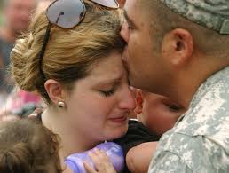 Tearful families say goodbye to troops heading to Afghanistan