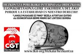 Calendario laboral de vizcaya 2021. Irakasle Interinoak Iniciativa Para Lograr Estabilidad A Largo Plazo Epe Luzeko Interinoen Egonkortasuna Lortzeko Ekimena Cgt Lkn Bizkaia