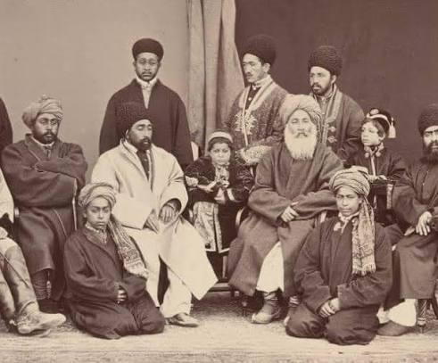 A photograph of the family of Dost Mohammad Khan in 1879.