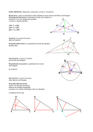 Di cui quella che contiene il vertice è il doppio dell'altra. Teoria I Punti Notevoli Dei Triangoli