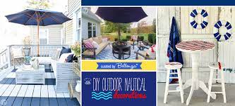 Seagull statue figurine nautical decoration set of 2, rustic indoor outdoor nautical beach theme room decor for living room bathroom home decor yard and garden statue (2 pack) 4.0 out of 5 stars 17. Diy Outdoor Nautical Decor For Your Beach Backyard Getaway Bellenza Weddings And Parties