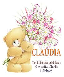 Claudia Tantissimi Auguri Di Buon Onomastico Claudia 20 Marzo Buon Compleanno Onomastico Buon Onomastico