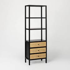 Shop wayfair for all the best gold bookcases & bookshelves. 72 Springville Bookshelf With Drawers Black Threshold Designed With Studio Mcgee Target