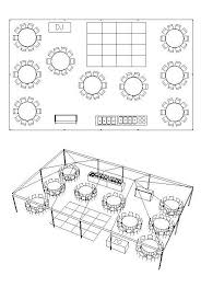 Party Center Wedding Reception Layout Wedding Table Layouts Outdoor Tent Wedding