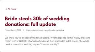 It's modified from the contract we use in our photography studio, lin and jirsa, wedding photographers in los angeles, so there are going to be things that don't apply to your studio. Viral Post About A Bride Stealing 30 000 In Wedding Donations Was Likely A Fake Marketing Stunt