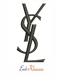 Download Yves Saint Laurent Logo Embroidery Design Yellowimages Mockups