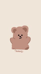 Soft Brown Wallpaper Ilustrasi Karakter Wallpaper Kartun Lukisan Bunga Matahari