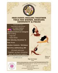 Take a moment to breathe, stretch, and find your balance. The Montgomery  County Police Department invites you to a free yoga session: 📅 Date:  Thursday, December 14 🕚 Time: 11:00 AM 📍