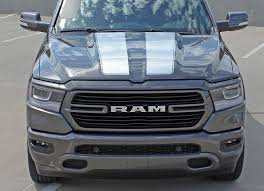 2019 2020 Dodge Ram Racing Stripes Rally Hood Tailgate Truck Decals Vinyl Graphic 3m Stripe Package Car Stripes Racing Stripes Mustang Stripes