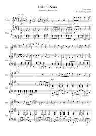 Jun 09, 2021 · bercerita tentang seorang remaja bernama arima kousei yang trauma memainkan alat musik, terutama piano, karena kematian ibunya. Hikaru Nara å…‰ã‚‹ãªã‚‰ Goose House Piano Violin Sheet Music For Piano Violin Solo Musescore Com