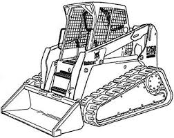 Bobcat Loader Coloring Pages Coloring Pages Tractor Coloring Pages Firetruck Coloring Page