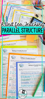 Parallel Structure Powerpoint Worksheets Tests Teaching Lessons Structured Writing Teaching Fun
