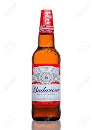 London Uk March 21 2017 Bottle Of Budweiser Beer With New Stock Photo Picture And Royalty Free Image Image 74847369