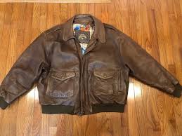 Men S Wilson S Adventure Bound Original 2x Brown Leather Bomber Flight Jacket A2 Wilson Bomb Leather Bomber Jacket Brown Leather Bomber Jacket Leather Bomber