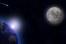يدور القمر حول الارض مرة كل