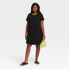 Import quality cotton shirt dress supplied by experienced manufacturers at global sources. Women S Plus Size Short Sleeve T Shirt Dress Ava Viv Black 2x Target