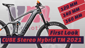The cube stereo hybrid is available in three different versions: Cube Stereo Hybrid Trailmotion 2021 Trail Trio Mit Bosch Power Fur 2021 Velomotion