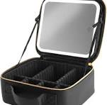 Amazon.com: iHome Travel Makeup Bag with LED Mirror, Makeup ...