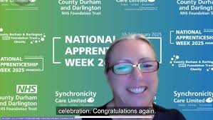 Chief Exec Sue Jacques congratulates the Apprentice Class of 2024