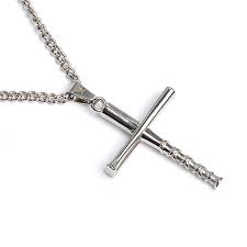 Baseball jewelry | home of the original baseball bat cross necklace • christian baseball themed jewelry worn by committed the original baseball necklace cross is one of our most popular designs. Stacked Bat Cross Pendant With Chain Necklace Baseball Legend Apparel