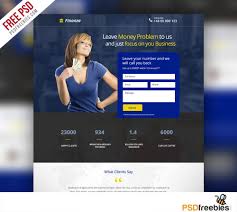 Finance And Banking Landing Page Free Psd Template Psdfreebies Com Psd Template Free Psd Templates Free Psd