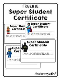 Build something that will launch a ping pong ball! Freebie Lego Super Student Certificate By Mrsmodernmaestra Tpt