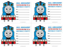 Birthday Thomas The Train Printables Free Printable Thomas And Friends Birthday Invitations Train Birthday Invitations Thomas Train Birthday Train Birthday Party Invitations