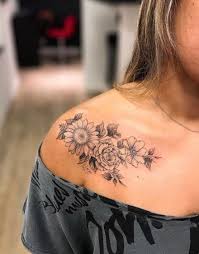 Tattoo Sunflower Collar Bone Quotes 22 Trendy Ideas In 2020 Tattoos Sunflower Tattoo Shoulder Shoulder Tattoos For Women