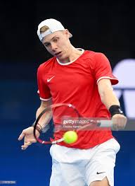 Stefanos tsitsipas met his maker while gael monfils and denis shapovalov reached the quarters on day 3 in rotterdam. News Photo Denis Shapovalov Of Canada Plays A Backhand Tennis Photos Tennis Players Photo