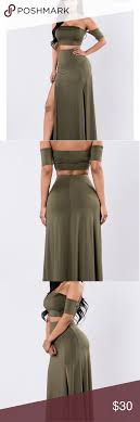 At Last Maxi Skirt Set Nwt Maxi Skirt Crop Top Fashion Fashion Nova Dress