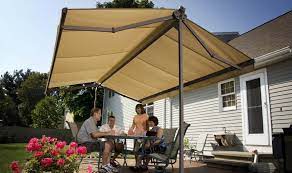 With two ground anchors or freestanding galvanised steel flowerboxes, this autonomous awning is anchored in the garden or on the terrace without. Freestanding Awnings Awning Varieties