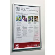 Health and safety law poster. Guidance Posters Health And Safety Law Poster In Frame Slingsby