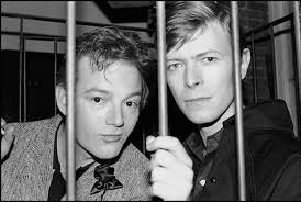 Jackie Curtis with David Bowie at The Mudd Club. New York, 1979