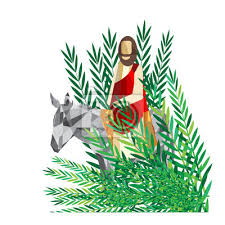 Inne święta ruchome w 2021 roku. Niedziela Palmowa The Triumfalny Wjazd Jezusa Do Jerozolimy Fototapeta Fototapety Hosanna Triumfalny Zwycieski Myloview Pl