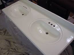 refinishing the bathroom vanity top