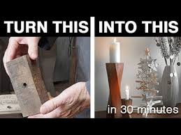 Keep your love burning and replace with any color or scent as needed… Stylish Diy Christmas Candle Holder From Scrap Wood Learn How To Upcycle Youtube