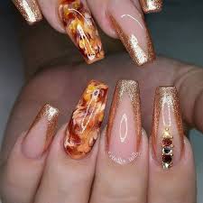 Nails grow naturally on fingers and those who have problem with their. 60 Must Try Nail Designs This Autumn Fall Flowers Nail Design Fall Nails Fall Nail Art Pumpkin Nails Glitter Gradien Pumpkin Nails Nail Designs Fancy Nails