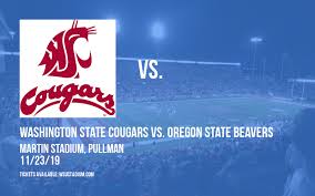 Washington State Cougars Vs Oregon State Beavers Tickets