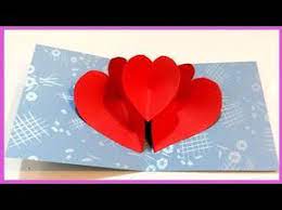 Choose the card you want to make, and download the pattern. Heart Pop Up Card How To Make Heart Pop Up Card Bee Diy Youtube Diy Valentines Cards Heart Pop Up Card Pop Up Valentine Cards