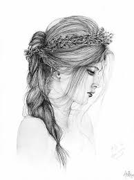 Black And White Flower Crown Drawing Pin On Drawings
