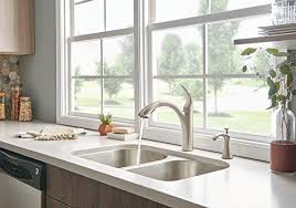 moen s3946 bl deck mounted kitchen soap