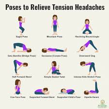 Poses To Relieve Tension Headaches In 2020 Relieve Tension Headache How To Relieve Headaches Yoga Help