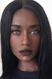 Black hair with highlights is gorgeous and trending strong right now. Girl With Short Black Hair And Grey Eyes Novocom Top