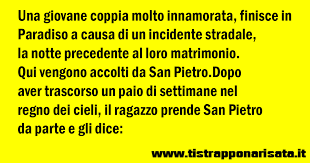 Non è stato possibile tradurre questa inserzione in italiano. Sposarsi In Paradiso Barzelletta