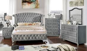 Which makes it easy to add some contrast with gray. Cm7150 Alzir Gray Bedroom Set Furniture Of America Free Delivery