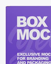 Paper Box Mockup In Box Mockups On Yellow Images Object Mockups