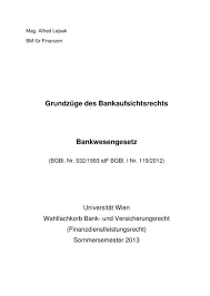 Banken melden bargeldzahlungen bei verdacht auf geldwäsche. Vorlesungsunterlagen Ss 2013 Bwg Uni Wien 13 Institut Fur
