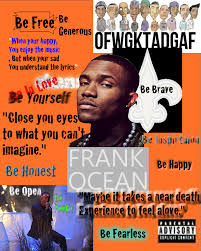 To be yourself is all that you can do. Frank Ocean Collage Frank Ocean Collage My Hero
