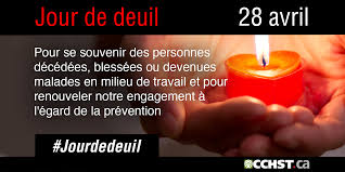 A national day of mourning is a day or days marked by mourning and memorial activities observed among the majority of a country's populace. Cchst Jour De Deuil National 28 Avril