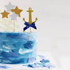 Throw a beautiful celebration with these nautical baby shower ideas. Shxstore Nautical Theme Cupcake Cake Toppers Picks Of Anchor Boat Rudder For Wedding Birthday Baby Shower Party Decor Supplies 24 Counts Cupcake Toppers Cake Cupcake Toppers Grupbaucells Com